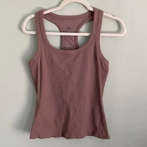 ALO Yoga Women’s Dusty Rose Athletic Tank Top Size Medium